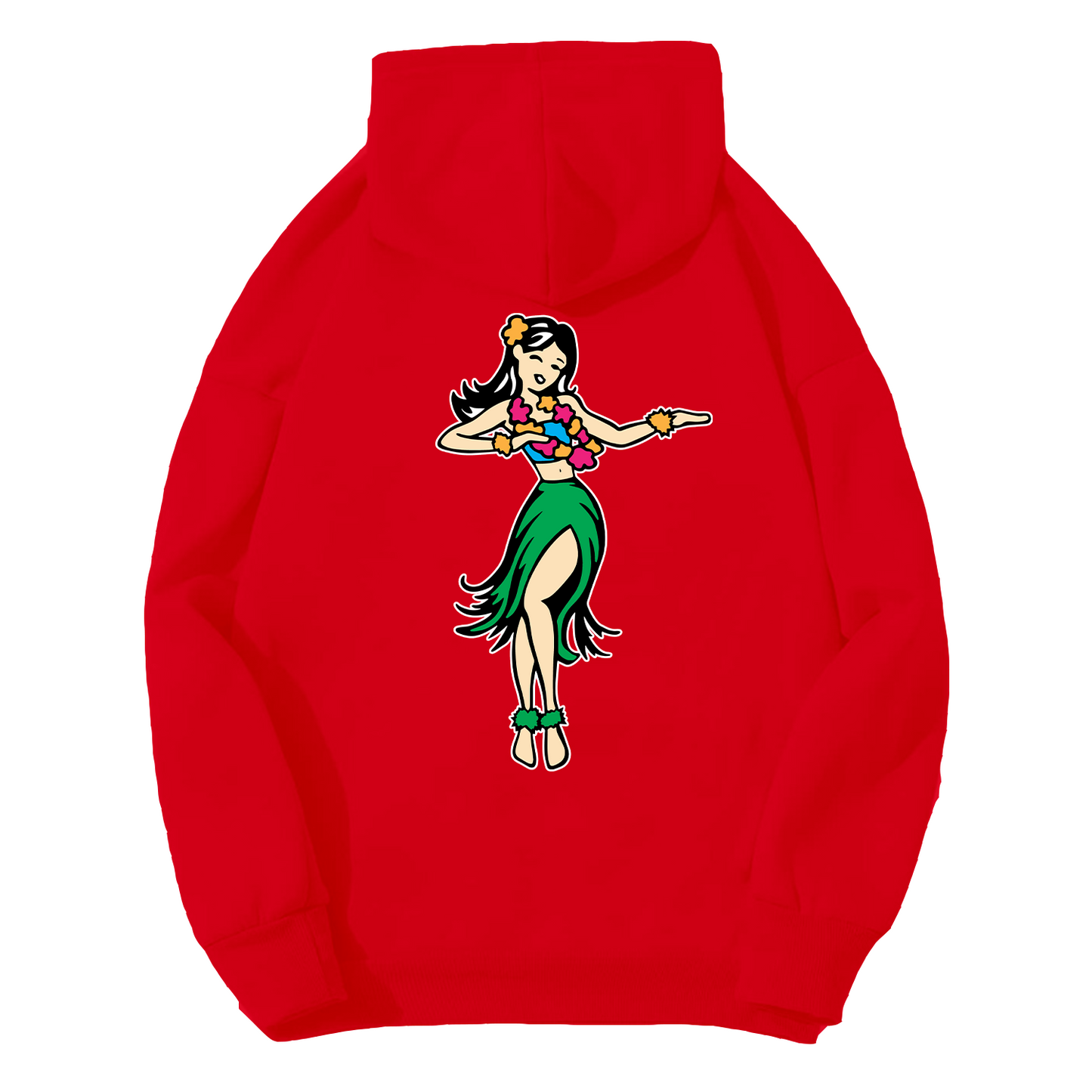 'Get Lei'd' Heavyweight Hoodie Red
