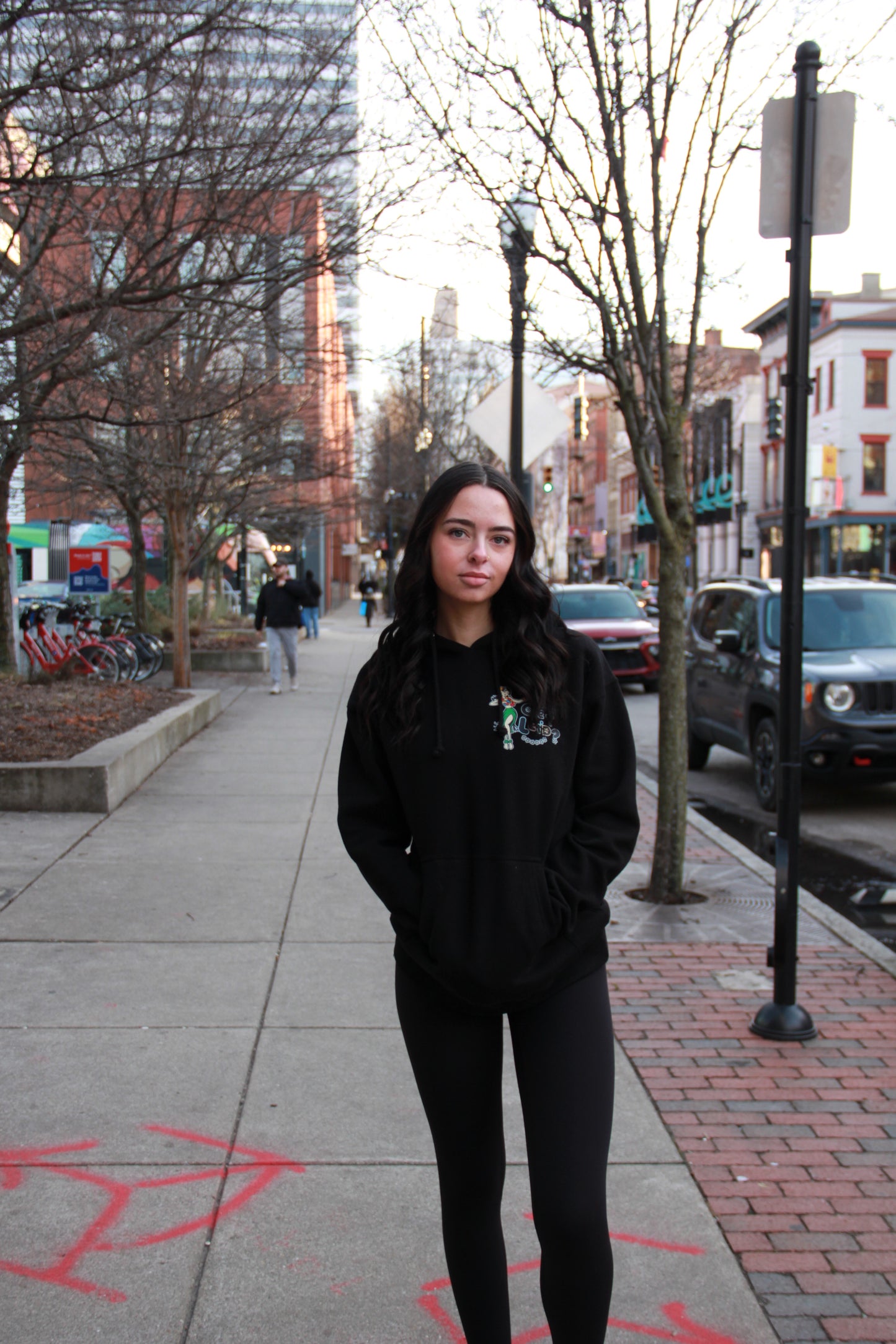 Get Lei'd Heavyweight Hoodie Black