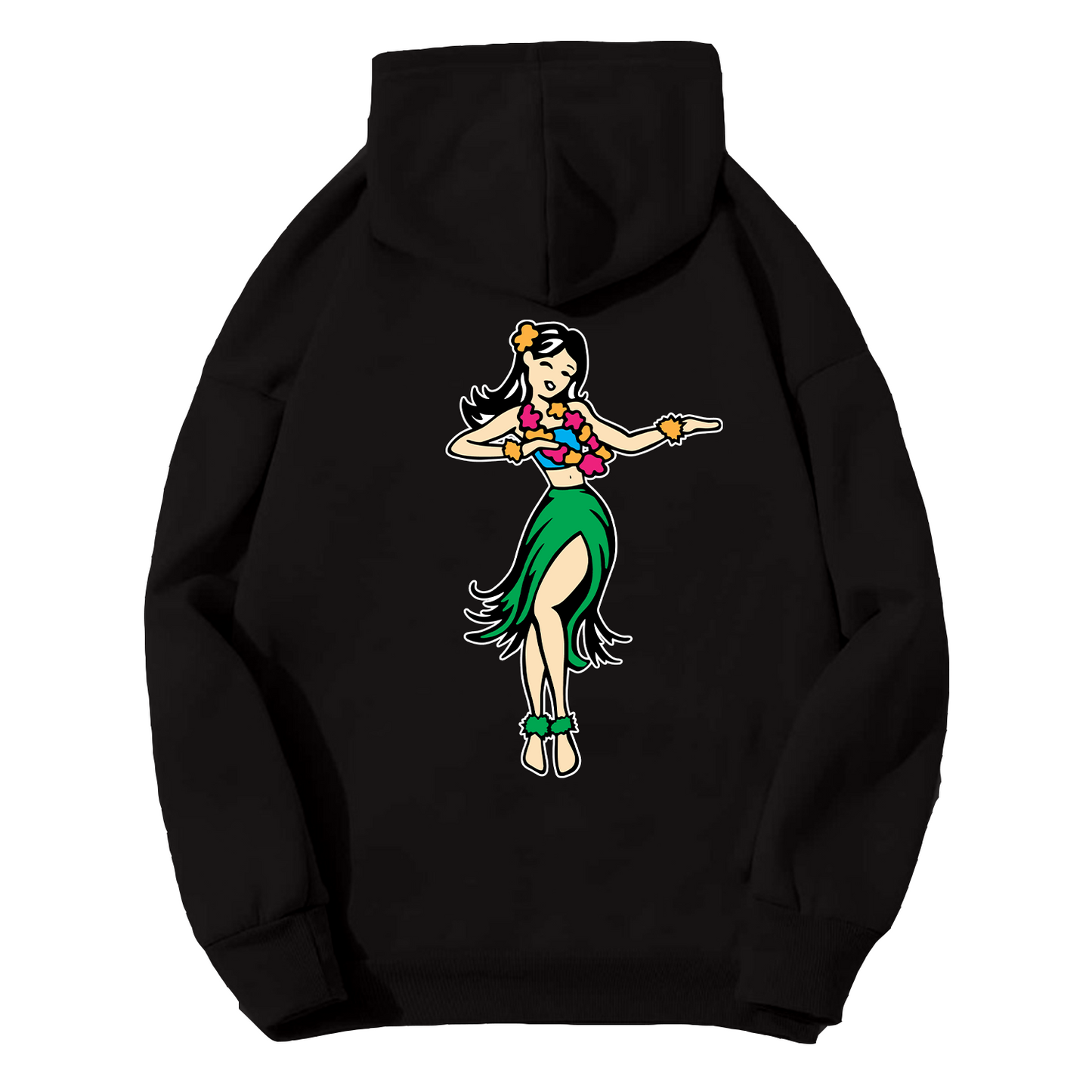 Get Lei'd Heavyweight Hoodie Black